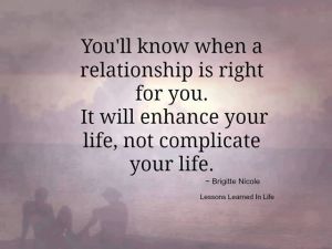 relationship is right
